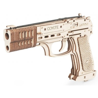 Сборная модель деревянная Пистолет Койот 71 деталь 0192 Lemmo