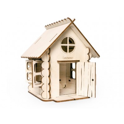 Сборная модель деревянная Кошкин домик 30 деталей 0199 Lemmo
