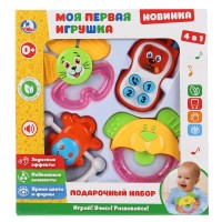 Умка Игрушка   Подарочный набор. Моя первая игрушка 4 в 1/свет, звук 1611M061-R Китай