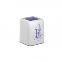 Подставка настольная д/канц. принад. Forte lavender бел. с фиолет. встав. 58025 ErichKrause