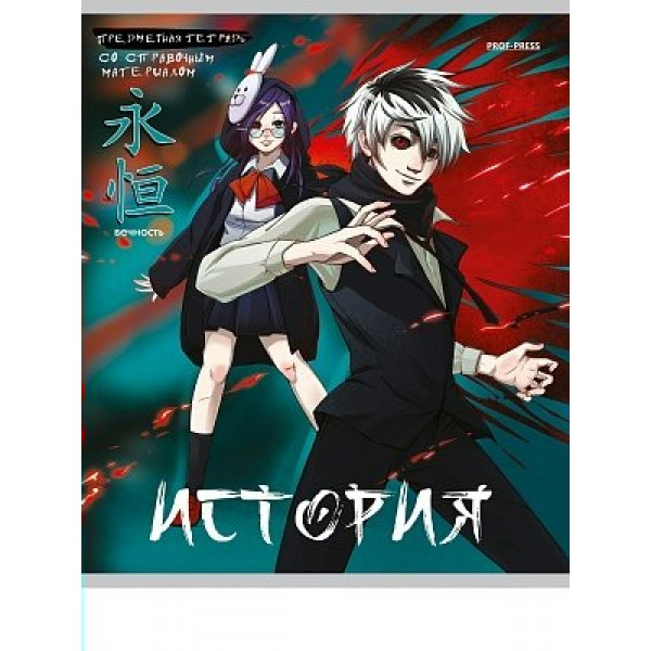 Тетрадь предм. 48л А5 кл. Profit Аниме История холод. фольг. софт-тач 48-9421 ПрофПресс 10/80