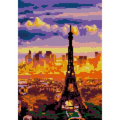 Мозаика алмазная 21х30 Вечерний Париж полн. выкл. Ам-091 LORI Мозаика алмазная 21х30 Вечерний Париж полн. выкл. Ам-091 LORI