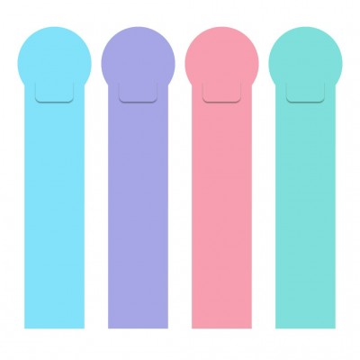 Закладка пластиковая Набор 4шт Diagonal Pastel ассорти 55217 ErichKrause 12/144