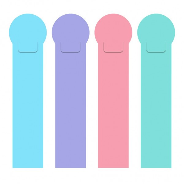 Закладка пластиковая Набор 4шт Diagonal Pastel ассорти 55217 ErichKrause 12/144