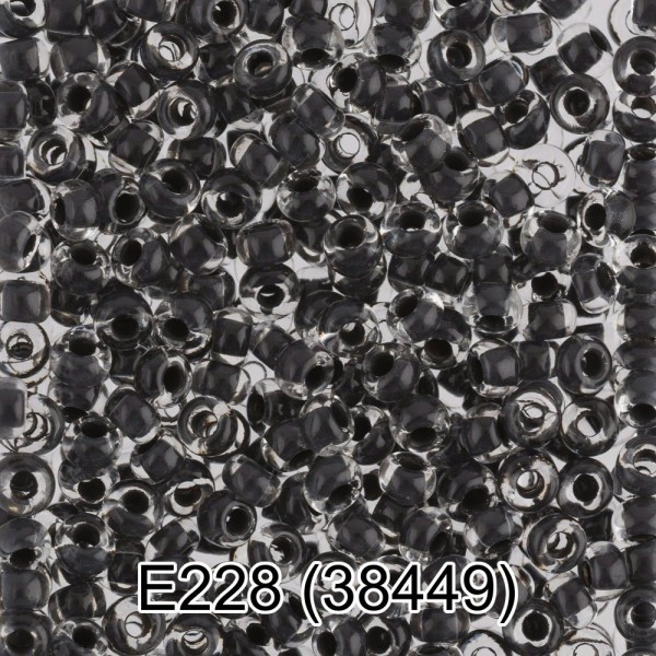 Бисер 2,3мм черный 50гр круглый 5 1-й сорт Е228 38449 Gamma