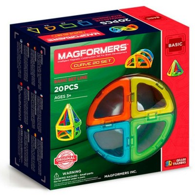 Magformers Игрушка   Конструктор магнитный. Curve/20 дет 701010 Китай
