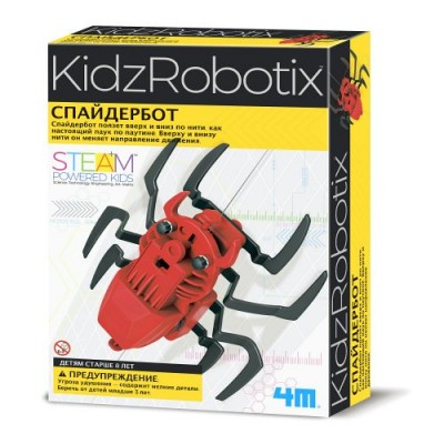 4М Игрушка  KidzRobotix Набор. Спайдербот 00-03392 Китай