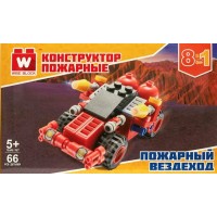 Wise Block Игрушка Конструктор. Пожарный вездеход 8 в 1/66 дет 40429 Китай Wise Block Игрушка Конструктор. Пожарный вездеход 8 в 1/66 дет 40429 Китай