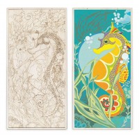 Сборная модель деревянная Пазл-Раскраска Морской конек 82 детали  Lemmo