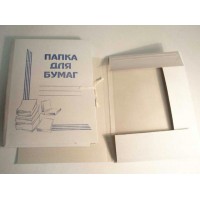 Папка с завязками для бумаг мелованная с печ. 350г/м2 222-314 2041 Ек.ВОС