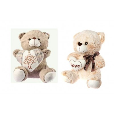 Plush Toys Игрушка Мишка бежевый с сердечком/мягкая/37 см МТ344 Китай ассортимент Plush Toys Игрушка Мишка бежевый с сердечком/мягкая/37 см МТ344 Китай ассортимент