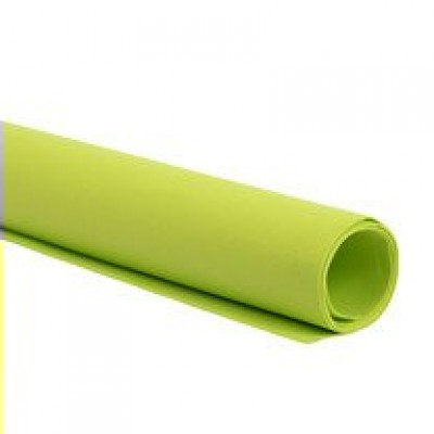 Фоамиран 60х70см 1мм желто-зеленый 32 №119 Пластичная замша EVA Blumentag