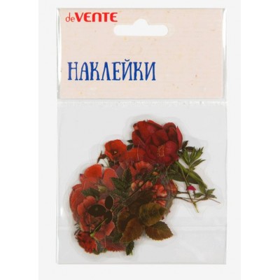 Наклейки ПВХ Набор Red flowers асс. пакет 8002222 deVente 144/576
