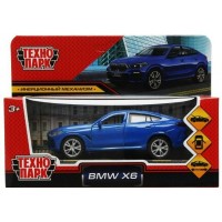Технопарк Игрушка   Машина. BMW X6/12 см, металл, откр. двери, багажник, инерц, синий X6-12-BU Китай