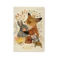 Тетрадь 40 листов А5 клетка Любовь как она есть бежевая бумага 70г/м2 7-40-001/151 Bruno Visconti 6/24/96