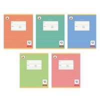 Тетрадь 12 листов А5 косая линия для левшей Любимая палитра выборочный лак 60г/м2 ТКЛЛ128119 Эксмо Тетрадь 12 листов А5 косая линия для левшей Любимая палитра выборочный лак 60г/м2 ТКЛЛ128119 Эксмо