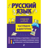 Русский язык. Средняя школа. Наглядно и доступно. Справочник. Железнова Е.В. Эксмо