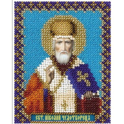 Вышивание бисером 8,5х11 Икона Святителя Николая Чудотворца CM-1338 Panna