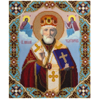 Вышивание бисером 25,5х30,5 Икона Святителя Николая Чудотворца Мирликийского CM-1818 Panna