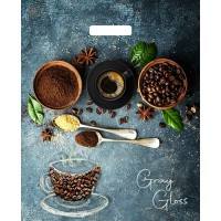 Тико/Пакет полиэтиленовый c вырубной ручкой. Gray Gloss. Кофе/390 х 480/ВУР51819/