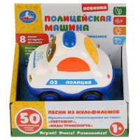 Умка Игрушка   Полицейская машина. Стихи М. Дружининой/50 стихов, потешек, песен, свет, звук 1505A441-R3 Китай