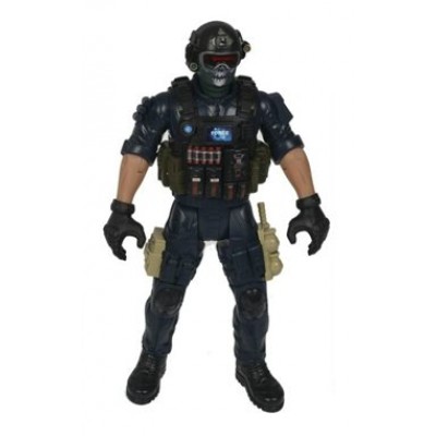 BONDIBON Игрушка   Набор. Армия. Настоящий боец. Спецназовец в маске/с оружием, 31 см ВВ5827 Китай