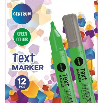 Маркер текстовой Зеленый 1-5мм скошенный 89812 Centrum
