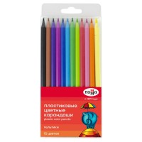 Карандаши цветные 12шт Мультики 6-гранные, пластиковые, пластиковая упаковка 251220211 Гамма  353362