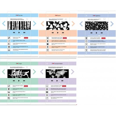 Тетрадь 48 листов А5 линия Мой плейлист ассорти тиснение 65г/м2 48Т5тВ2 Хатбер  079758