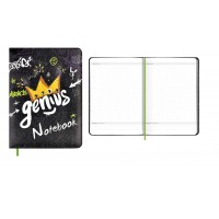 Книжка записная 80 листов 126х174 в точку, твердая обложка, поролон, кожзам наппа Гений ляссе, 70г/м2 61813 Феникс Книжка записная 80 листов 126х174 в точку, твердая обложка, поролон, кожзам наппа Гений ляссе, 70г/м2 61813 Феникс