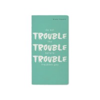 Книжка записная 30 листов А6 клетка Trouble бежевая бумага, матовая ламинация софт-тач, 70г/м2 7-30-001/14 Bruno Visconti 10/40