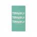 Книжка записная 30 листов А6 клетка Trouble бежевая бумага, матовая ламинация софт-тач, 70г/м2 7-30-001/14 Bruno Visconti 10/40