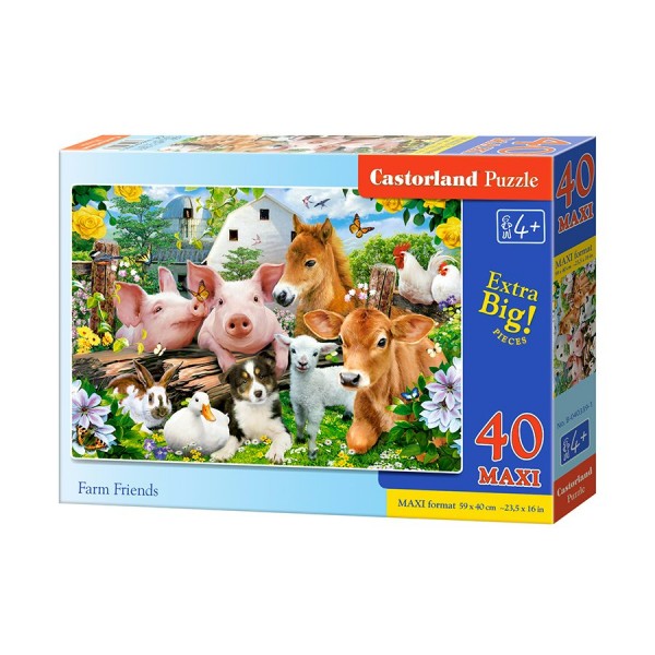 Castor Land Пазл-Макси 40  Друзья на ферме В-040339 Россия
