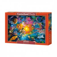 Castor Land Пазл 2000  Человек в космосе C-200849 Польша