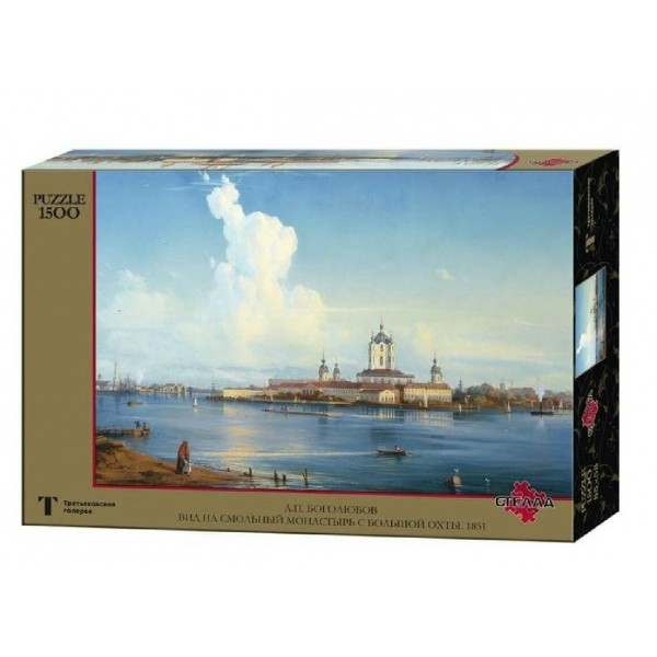 Стелла Пазл 1500 ТретьяГалерея Вид на Смольный монастырь с Большой Охты. 1851/худ. Боголюбов А.П. TG159110 Польша