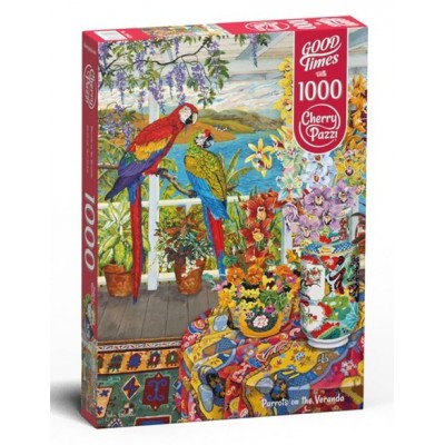 Стелла Пазл 1000 GoodTimes Cherry Pazzl. Parrots on the porch. Попугаи на веранде СН30639 Польша