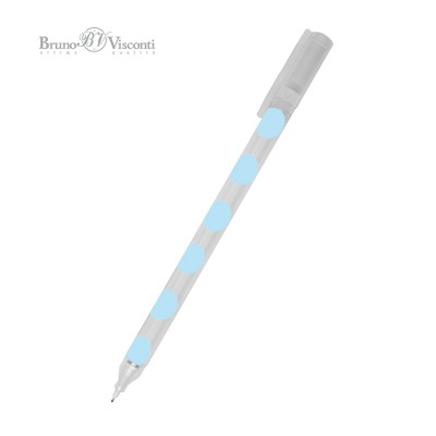 Ручка гелевая Uni Write Light blue Polka dots синяя 0,5мм 20-0305/01 Bruno Visconti