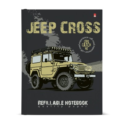 Тетрадь 160 листов А5 на кольцах, клетка Jeep Cross 7-160-081/123 Альт