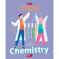 Тетрадь предметная 48 листов А5 клетка School life Химия матовая ламинация интерактивная справочная информация 60г/м2 48Т5лВd1_28759 Хатбер 10/100 079190