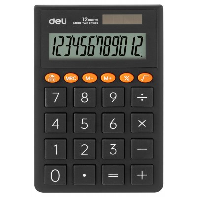 Калькулятор 12-разрядный карманный, темно-серый EM130D-Grey 1901472 Deli