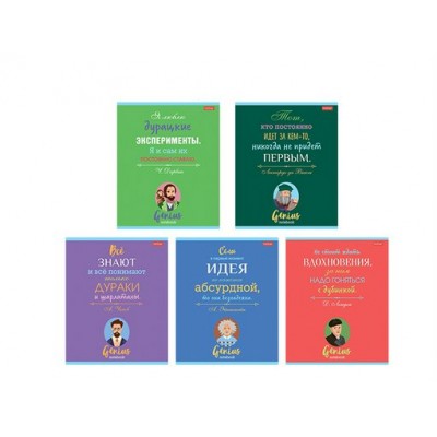 Тетрадь 60 листов А5 линия Найди в себе гения 65г/м2 60Т5В2 Хатбер  080232