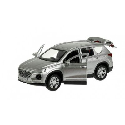 Технопарк Игрушка   Машина. Hyundai Santafe/12 см, металл, откр. двери, багажник, инерц, серебристый SANTAFE2-12-SR Китай