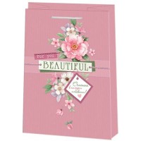 Мир открыток/Пакет бумажный ламинированный. For you Beautiful/220 х 310 х 100/10-40-210/