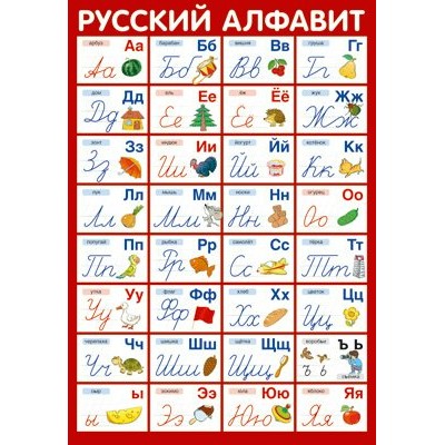 Русский алфавит с прописными буквами. А3. ПЛ - 14880. 