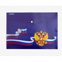 Папка конверт на кнопке А4 33,5х24см 180мкм Герб непрозрачная 3071219 deVente 12/120 Папка конверт на кнопке А4 33,5х24см 180мкм Герб непрозрачная 3071219 deVente 12/120