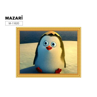 Мозаика алмазная и рисов. по номер. 2в1 30х40 Пингвин М-11620 Mazari