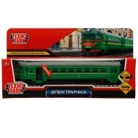 Технопарк Игрушка   Модель. Электричка/19 см, метал., откр. двери, инерц COMTRAIN-19-GN Китай