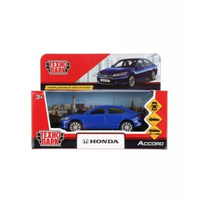 Технопарк Игрушка   Машина. Honda Accord/12 см, металл, откр. двери, багажник, инерц, синий ACCORD-BU Китай