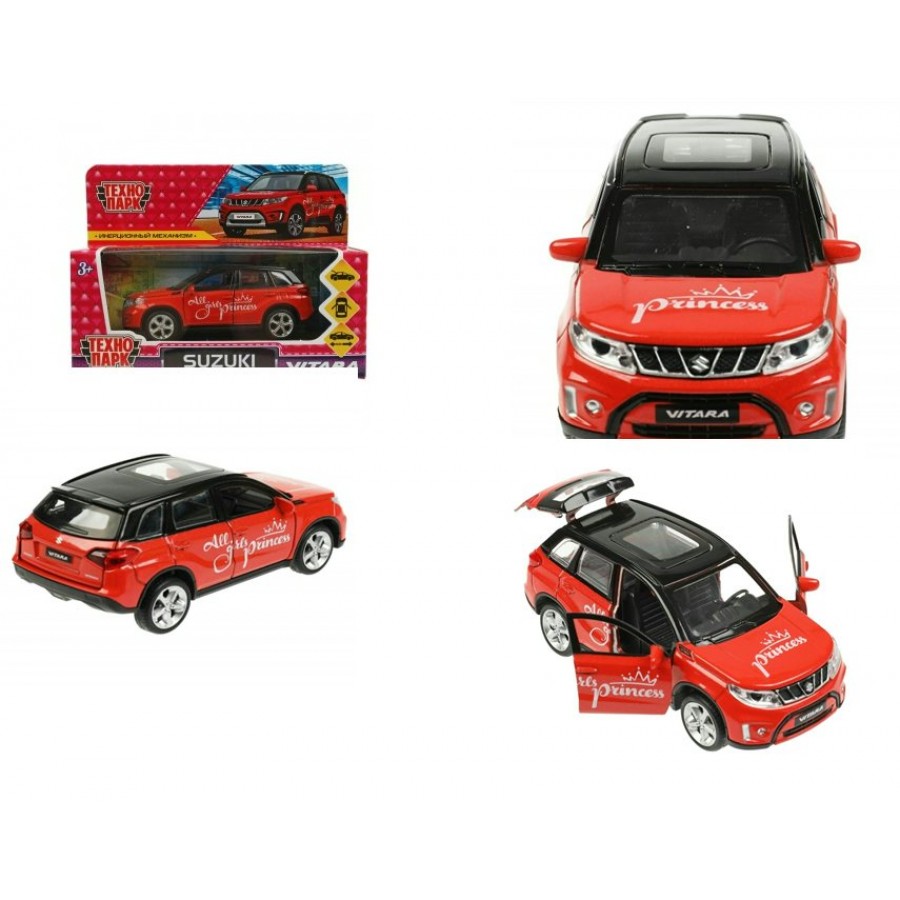 Технопарк Игрушка Машина. Suzuki Vitara /12 см, металл, инерц, откр. двери  VITARA-12GRL-RD Китай купить оптом в Екатеринбурге от 524 руб. Люмна