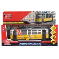 Технопарк Игрушка Машина. Трамвай Ретро/17 см, свет, звук, откр. двери TRAMMC1-17SL-YE Китай Технопарк Игрушка Машина. Трамвай Ретро/17 см, свет, звук, откр. двери TRAMMC1-17SL-YE Китай